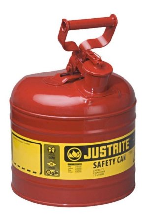 Selbstschließender Sicherheitsbehälter für brennbare Stoffe, 7,5 Liter Volumen