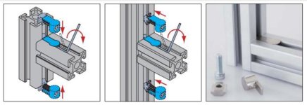 Klemme zur Verbindung von Profilen KCR1-40 - 2