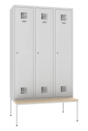 Garderobenschrank Sum 430 W mit untergebauter Sitzbank P431 W