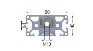 Aktuator SMS-I-40x80 400 mm - 2