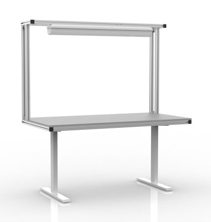 Elektrisch höhenverstellbarer Tisch aus Aluminiumprofilen 24030730
