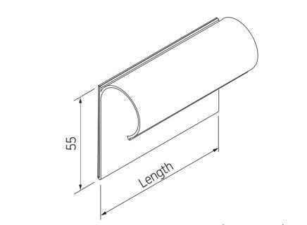 Etikettenhalter LH-5010CL, 100 x 55 mm - 2